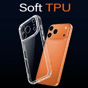 Four Corner Anti Drop Shockproof HD Clear Soft TPU Phone Case For iPhone 17 Air 16 15 14 13 12 11 Plus Pro Max 16e X XR XS Max 6 6s 7 8 Plus Cover Casing