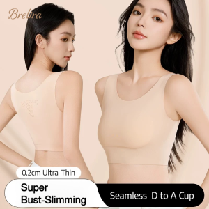 【SINGABRALETTE】2pcs Liquid Foundation Bra Minimizer Seamless Fixed Cup Wireless Beautiful Back Invisible Lightweight Sports Vest