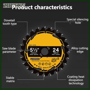 ZHUYUN Carbide Circular Saw Blade Wheel Discs Wood Cutting Disc 110 125 132 140 150 165 185mm Woodworking Saw Blade With 18 24 Teeth