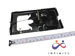 INF Alat Perangkap Jepitan Jepretan Jebakan Tikus Besi Hitam Mouse Trap Pest Control TERMURAH
