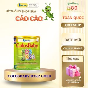Colosbaby D3K2 Gold L800g Sữa công thức chắc khỏe hệ xương miễn dịch. Vitadairy