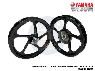 YAMAHA NOUVO LC NOUVOLC 100% ORIGINAL HLY SPORT RIM 5LEG SPORTRIM 5 KAKI 5P2-F5168-01 5P2-F5338-00 160 x 160 x 16