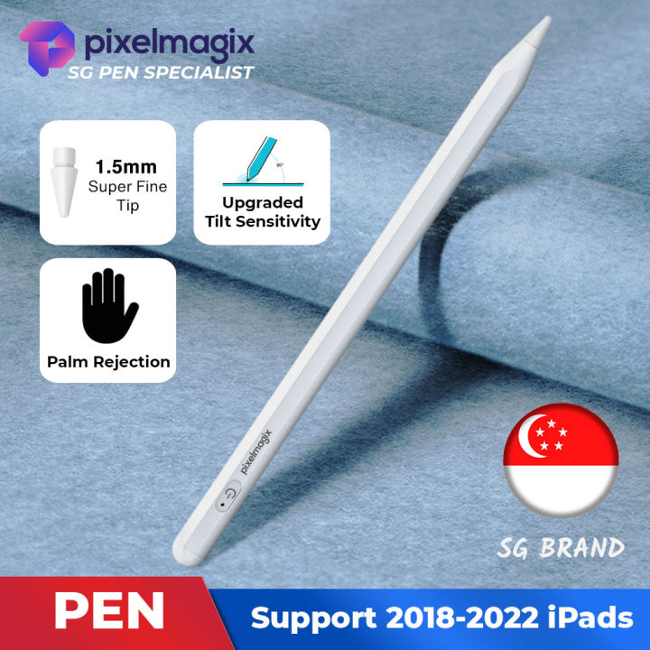 PixelMagix iPad Stylus Pen Palm Rejection for iPad (2018-2022