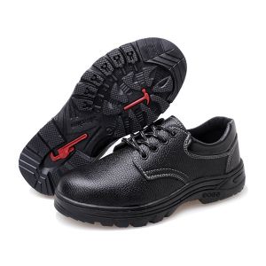 Orfilas 🔨🔨รองเท้าผ้าใบนิรภัยหนังน้ำหนักเบาสำหรับผู้ชาย หัวเหล็ก ป้องกันการกระแทก ป้องกันกลิ่น รองเท้าทำงานกลางแจ้ง~39-45!