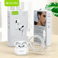 BAVIN BA37 TWS Wireless Bluetooth Earphone Wireless Charging HiFi Stereo Sound Earbuds Touch Control. 