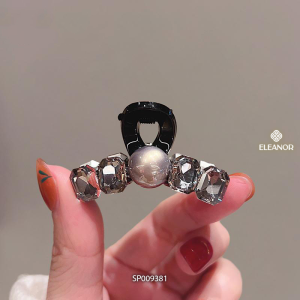 Kẹp tóc nữ càng cua Eleanor Accessories thiết kế basic kẹp tóc đính đá phụ kiện tóc 9381