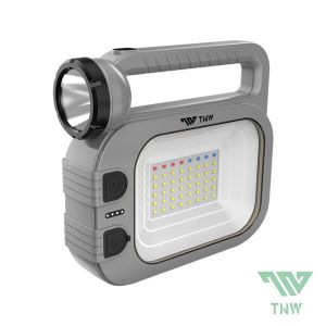 TNW OL6 Senter LED Super Terang Portabel Lampu Tenaga Surya Outside Solar Emergency Light 100W Multifungsi Power Bank 6000mah
