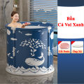 Bồn Tắm Ngâm Người Thảo Dược Có Thể Gấp Gọn KUNBE Cho Người Lớn Và Trẻ Em, Bồn Tắm Di Động Thông Minh, Chậu Tắm Xông Hơi Giữ Nhiệt Tiện Lợi. 