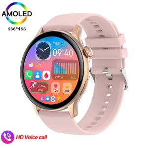 2025 XIAOM1 Smartwatch Women 女士手表 AMOLED GPS NFC Always on Display Clock Bluetooth Call Voice Control IP68 Waterproof  Fitness Bracelet Smartwatch Men For iOS Android