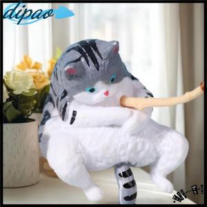 【dipao】 1 5Pcs New Fish Tank Fishing Cat Hanging Mini Creative Landscape Decoration Aquarium Fish Tanks Ornament Miniature Figurines