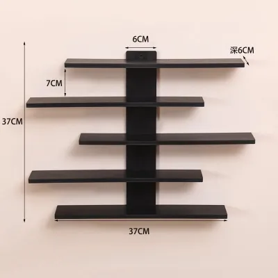 Wall Shelf Storage Divider Wall-mounted Home Decoration Floating Space Savers Hanging Bookshelf Storage Rack
