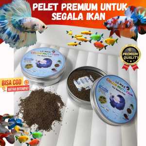 PELET SEGALA JENIS IKAN UNTUK MEMPERCEPAT MUTASI WARNA PREMIUM 50GR