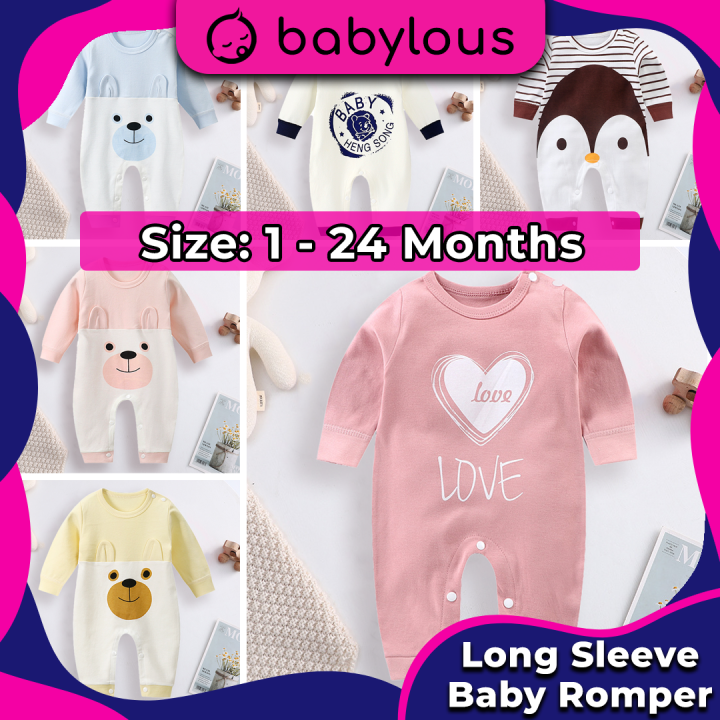 Newborn Baby Romper Clothing Baju Bayi Infant Long Sleeve