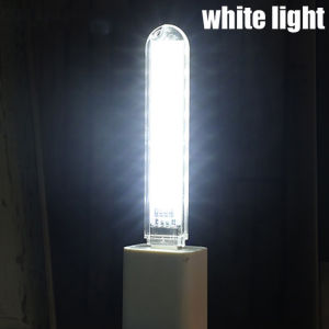 2pcs 8 LED 5V Mobile Power Mini USB Lamp Lighting Computer Reading Night Light Cool White Warm