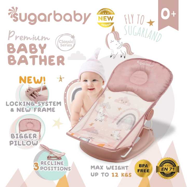 READY%20BANDUNG%20SUGAR%20BABY%20SUGARBABY%20%5BBouncer%20Bayi%20Indonesia%5D%20Sugarbaby%20Premium%20Baby%20Bather%20(Classic%20&%20Fun%20Series)%20bay%20bather%20lucu%20kursi%20mandi%20babybather%20sugarbaby%20-%20Image%206