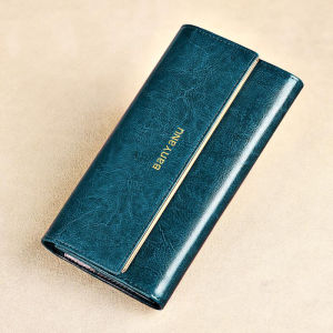 BANYANU Woman 6.7Inch Phone Wallet Elegant Travel Anti RFID Cow Genuine Leather Long Purse for Party Wedding Gifts