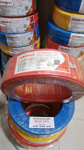 100 mét Dây điện đôi mềm hình OVAN 2 vỏ bọc PVC Cadivi (VCmo) kích thước 2 x 24 (2x0.75mm2) 2 x 32 (2x1mm2) 2 x 30 (2x1.5mm2) 2 x 50 (2x2.5mm2) (1 cuộn)