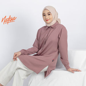 Nafisa Loria - Kemeja Atasan Muslim Wanita Size M L XL