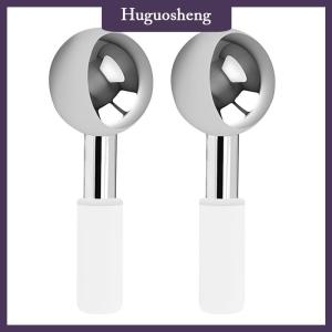 [huguosheng] Facial Ice Globes Cold Hot Stainless Steel Facial Roller Skin Beauty Spa Cooling Globe Massage Ball Face Care Cryo Freeze Stick