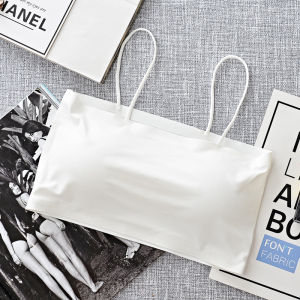 Lizida ผู้หญิงผ้าไหมไร้รอยต่อรุ่นเย็นสบายส่วนบนไม่มีแหวนเหล็กบราเซ็กซี่แบบเปิดหลังกับ Pad