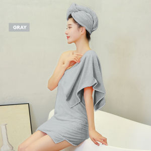 Locaupin 3in1 Set of Face Bath Towel Hair Cap Women Shower Absorbent Quick Drying Microsoft Bathroom Towels For Adult