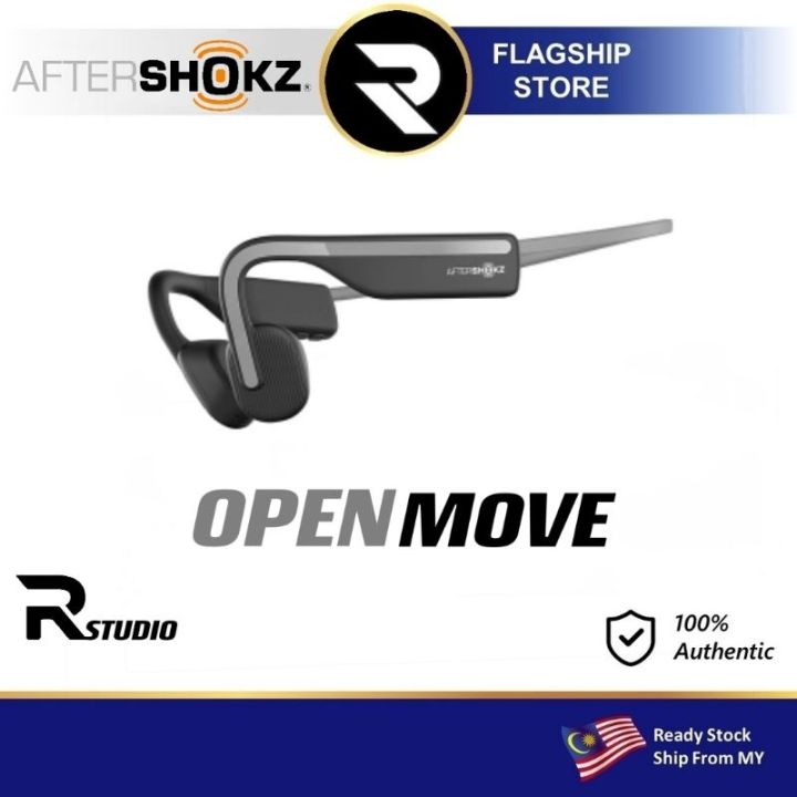 Aftershokz Openmove Wireless Bone Conduction Open-Ear Bluetooth Headset ...