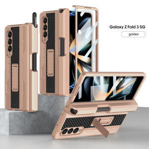 เคสที่วางปากกาแม่เหล็กสำหรับ Samsung Galaxy Z Z Fold 4 Fold 3เคสสำหรับ Z Fold3ฝาครอบ Fold4กล้องขาตั้งผ้าคลุมปกป้องหลังกระเป๋า S-Pen สำหรับ Z Fold3 4เคสซูเปอร์คาร์รวมทั้งหมดเคสกันกระแทกสำหรับ Samsung Galaxy Z Fold3ปก Fold4ด้วยปากกา