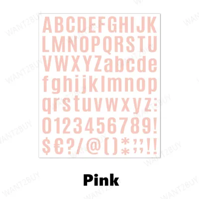 Alphanumeric A-Z 0-9 Letter Number Alphabet Sticker Wedding Birthday Festival Party BOBO Balloon Decoration Nombor 字母贴纸