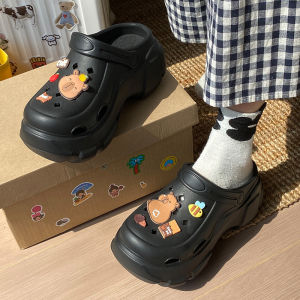 [Free Shipping] WomenS Croc Shoes 2025 New Summer EVA Non-Slip Height-Increasing Beach Sandals And Slippers For Outdoor Wear