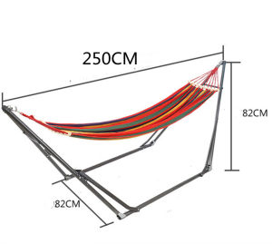 【Can bear 150KG】 Full Set Hammock Stand Outdoor Camping Rainbow Hammocks Swing Tumayo duyan hammock with metal stand duyan with stand complete set（Shelf + Hammock + Storage Bag）