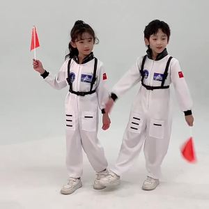 G7 Childrens Astronaut Space Suit Air Force Hat Pilot Astronaut Sports Show Costume Performance Costume 7/7
