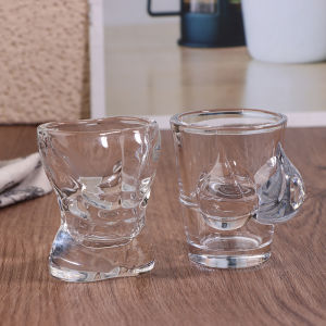 [Annabels] ถ้วยเบียร์ที่ไม่ซ้ำใครใหม่1ชิ้นแก้วไวน์ใสรูปร่างกายสำหรับผู้หญิงและผู้ชายตลกแก้วค็อกเทลแก้วน้ำดื่มกาแฟน้ำผลไม้