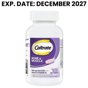 [ CALTRATE ] 200 Tablets Bone & Muscle Health Calcium 600mg + Vitamin D3 Magnesium Zinc Supplement