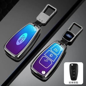 Bao đựng chìa khóa kim loại vỏ bảo vệ chìa khóa điều khiển từ xa móc khóa cho Ford Ranger C-Max S-Max Focus Galaxy Mondeo Transit Tourneo