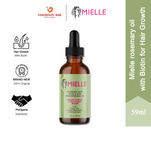 Mielle Organics Rosemary Mint Scalp & Hair Strengthening Oil with Biotin for Hair Growth (59 ml)