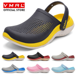 VMAL New Hole Shoes Mens Casual Sports Sandals Outdoor Non-slip Wear-resistant Comfortable Soft-soled Beach Shoes Baotou Shoes 36-46