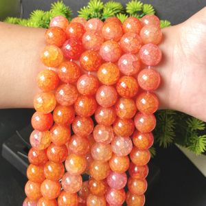 Thousand Crystals and Ten Thousand Beads Green and pink dragon-patterned loose beads bracelet semi-finished handmade beads diy Ornament Accessories