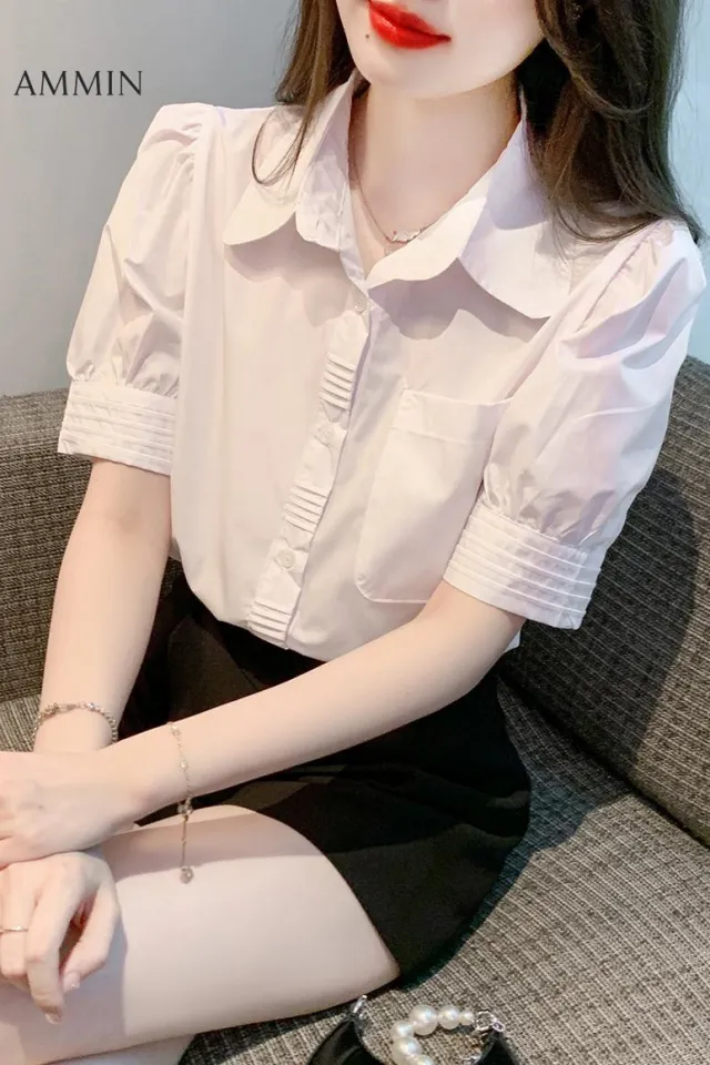 White Short Tops for Office and Regular Wear Bubbly