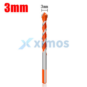 12PCS Ultimate Drill Bits Multi-Material Triangle Concrete Drill Bit Set Diamond Set for Tile Concrete Brick Glass Plastic Wood Stone 3-12mm