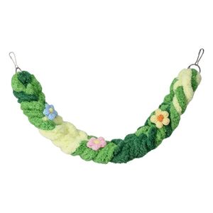 MAOMEI Bendable Parrot Climbing Rope Bite Resistant Wear-resistant Hamster Swing Toy Pet Cage Toy Gradient Colorful Hamster Hanging Swing Guinea Parrot