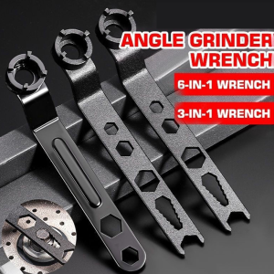 Angle Grinder Wrench Four Jaw High Strength Universal Spanner Adjustable Disassembly Repair Tools