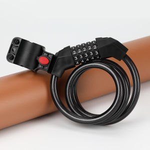 Bike Lock Bicycle Cable Lock Anti Theft with Number 1.25 Meters Resettable 5 Digit Combination Weatherproof Heavy Duty Bicycle Number Lock Lock For Scooter - Lazada