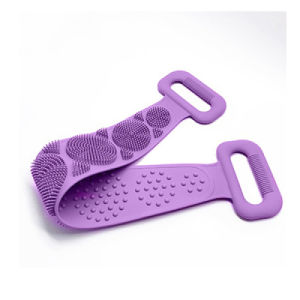 60cm Long Silicone Back Scrubber Back Rub Bath Towel Deep Cleansing Exfoliating Shower Massage Non Slip Bath Accessory