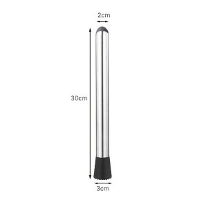 ENCOUNT tail Popsicle Ice tail Crushed Bar Tool Stainless Steel Lemon Hammer Press Multifunctional Mash Juice Stick Popsicle Smash Batter for DIY Fruit Drinking