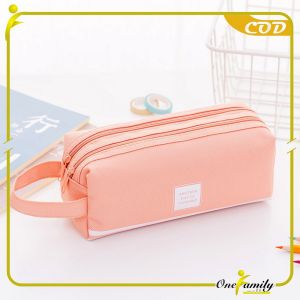 ONE-A80 Tempat Alat Tulis Perlengkapan Sekolah 2 Sisi Dompet Pensil Stationery / Kotak Pensil Tempat Bolpen Pen Make Up Pouch Kosmetik Travel