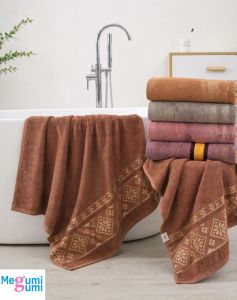 Handuk Mandi Ukuran Jumbo 80x160 cm Bahan katun Serap Air Besar