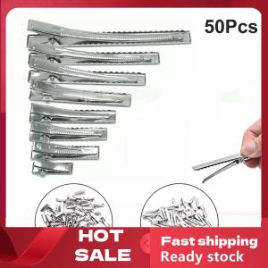 🚚【Local Express Delivery】🚚 50PC Silver Tone Metal Alligator Clip Crocodile Clamps Spring Clip Duckbill Clip