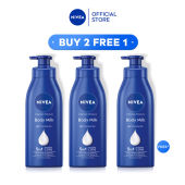 [BUY 2 FREE 1] NIVEA Body Milk - Intensive Moisture (380ml x3) (Losen Badan)