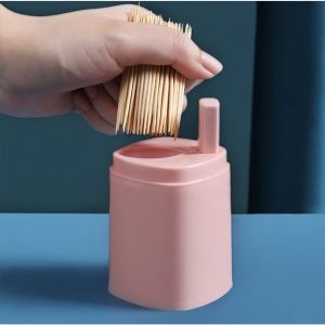 Hộp Đựng Tăm Thông Minh Có Nút Nhấn Tự Động Bật Tăm Lên Lọ Đựng Tăm