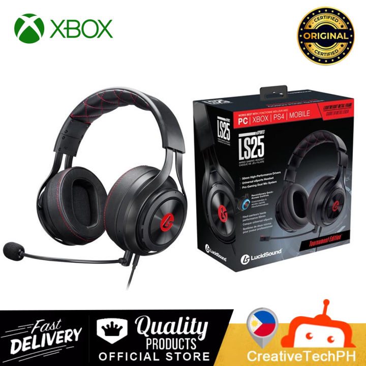 LUCIDSOUND LS25BK UNIVERSAL WIRED GAMING HEADSET eSPORTS. MIC